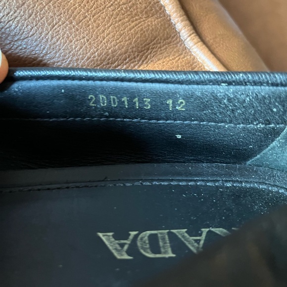 Prada Men’s Leather Loafers Mocs Friving Shoes, Black, 12 - Picture 6 of 9